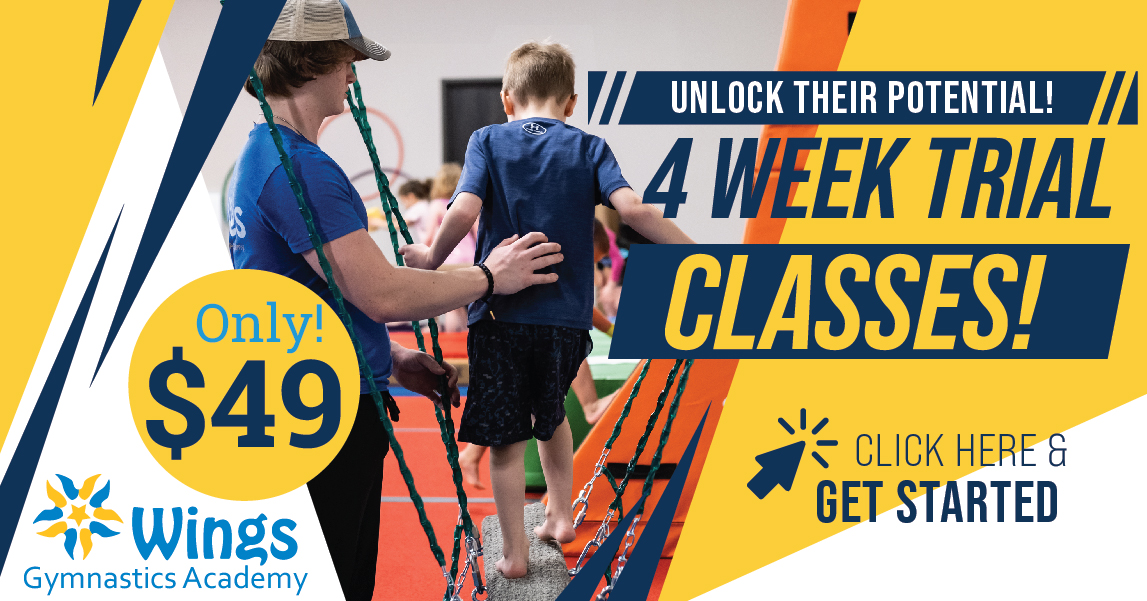 4 week trial class, only $49 - Sign up today!